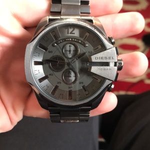 Silver diesel 10 bar watch